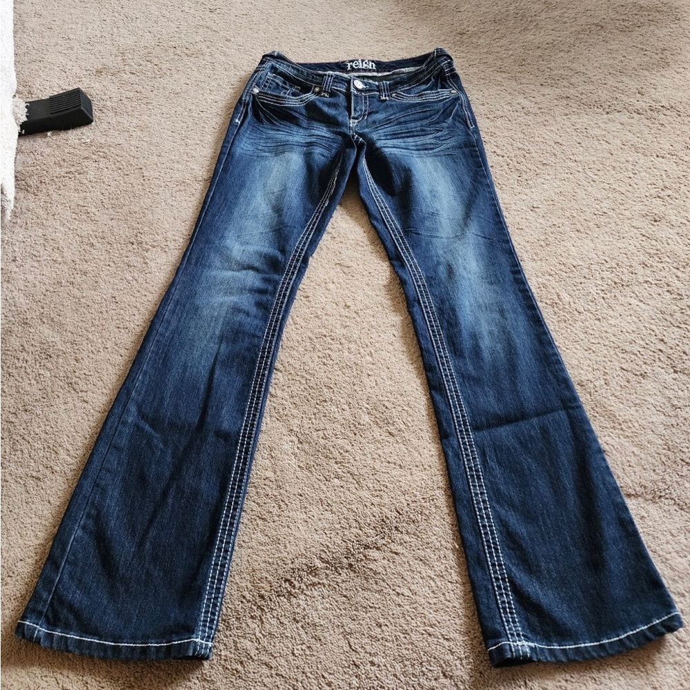 Reign Jeans Women 7 Blue Bootcut Denim